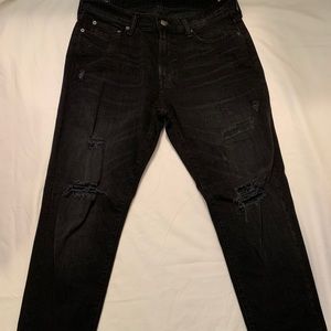 Abercrombie & Fitch black ripped jeans